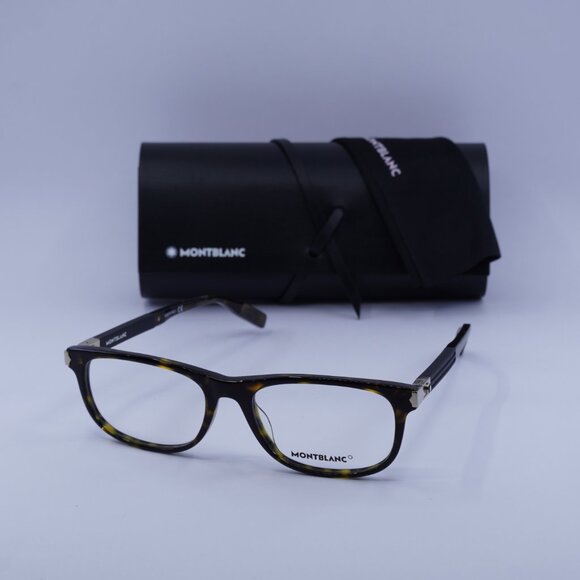 Montblanc MB0036O 003 Rectangle Eyeglasses 54mm – Havana - Picture 4 of 10